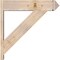 Ekena Millwork Traditional Smooth Arts and Crafts Outlooker, Douglas Fir, 7 1/2"W x 32"D x 32"H OUT08X32X32TRA03SDF - alternate 2